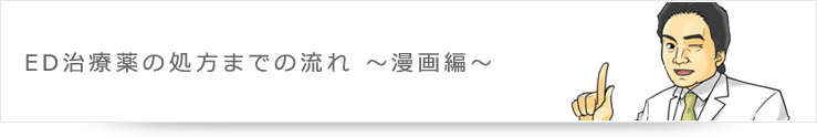ED治療薬処方の流れ ~漫画編~